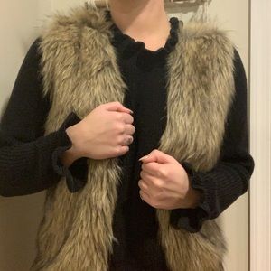 Faux fur vest